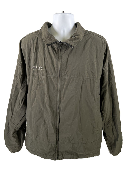 Columbia Men's Green Fleece Lined Core Interchange Full Zip Jacket - 3XL