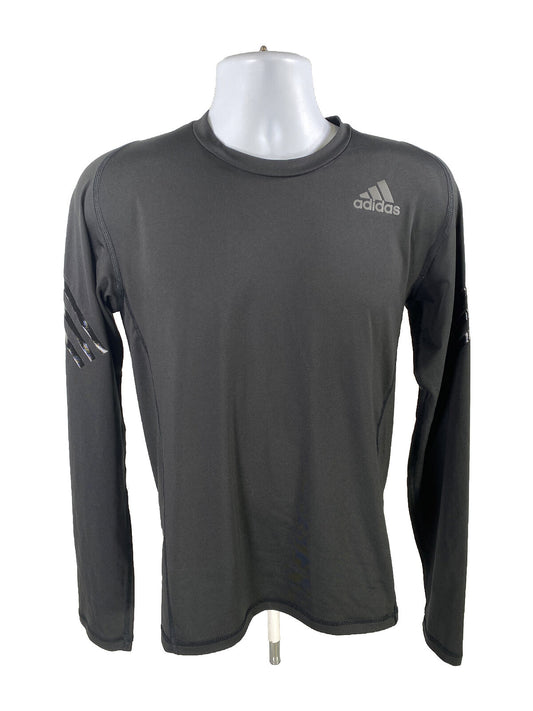 Adidas Men's Black Alphaskin Climalite Long Sleeve Athletic Shirt - S