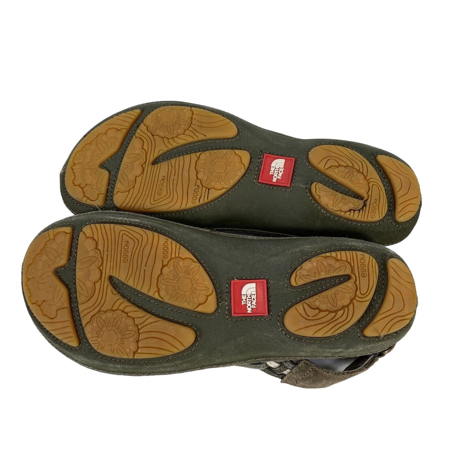 The North Face Women's Green Suede Slingback Sport Hiking Sandals - 8