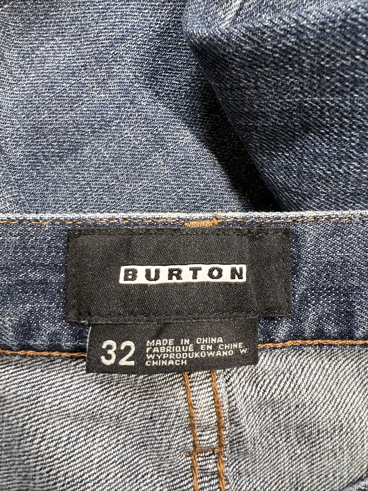 Burton Vaqueros rectos ajustados con lavado medio para hombre - 32x30
