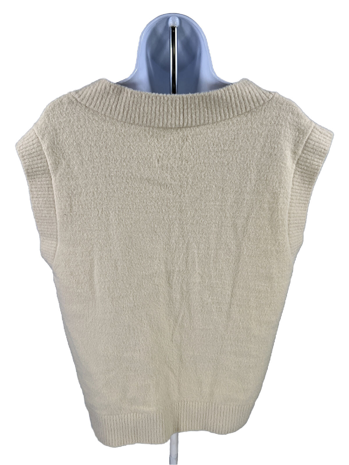 NUEVO Suéter sin mangas de la colección Ivory Soft de Abercrombie para mujer - L