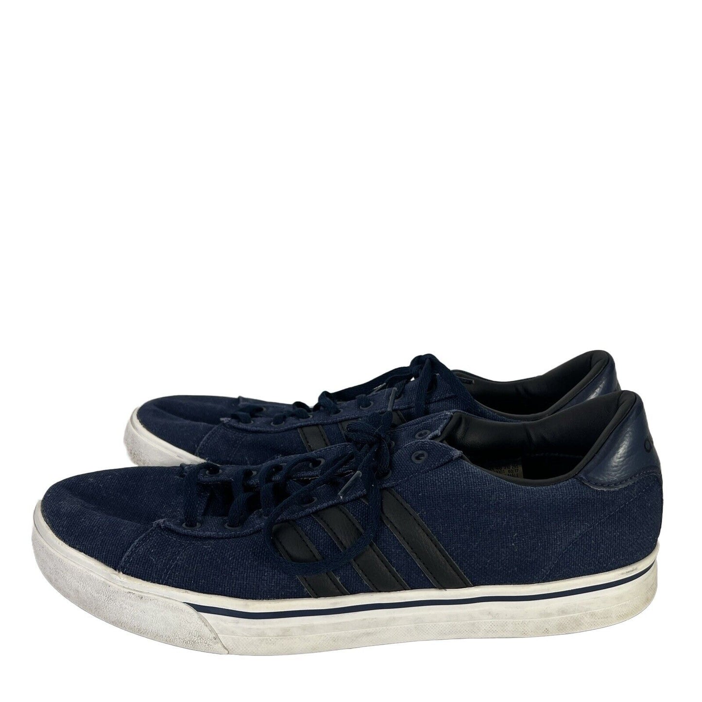 Adidas Men's Blue Cloudfoam Super Daily Lace Up Sneakers - 13