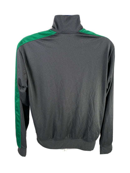 Nike Men's Green Gray Full Zip Mesh Vent Athletic Warm Up Jacket - L