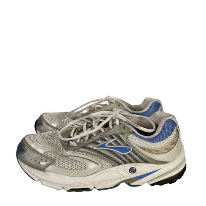Brooks Women's White/Blue Lace Up The Ariel Running Shoes - 10.5