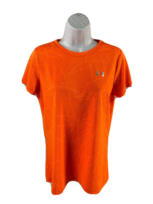 Under Armour Women's Orange Loose Fit HeatGear Athletic Shirt - S