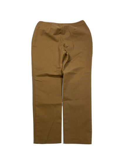 Chico's Women's Brown Stretch Slim Fit Ankle Chino Pants - 0.5/US 6