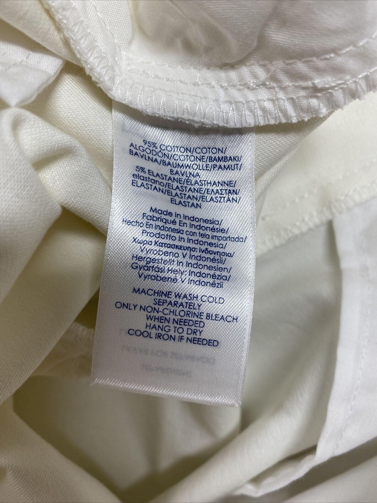 NEW Chaps Women's White Cotton Blend Stretch Crop Capri Pants - 8