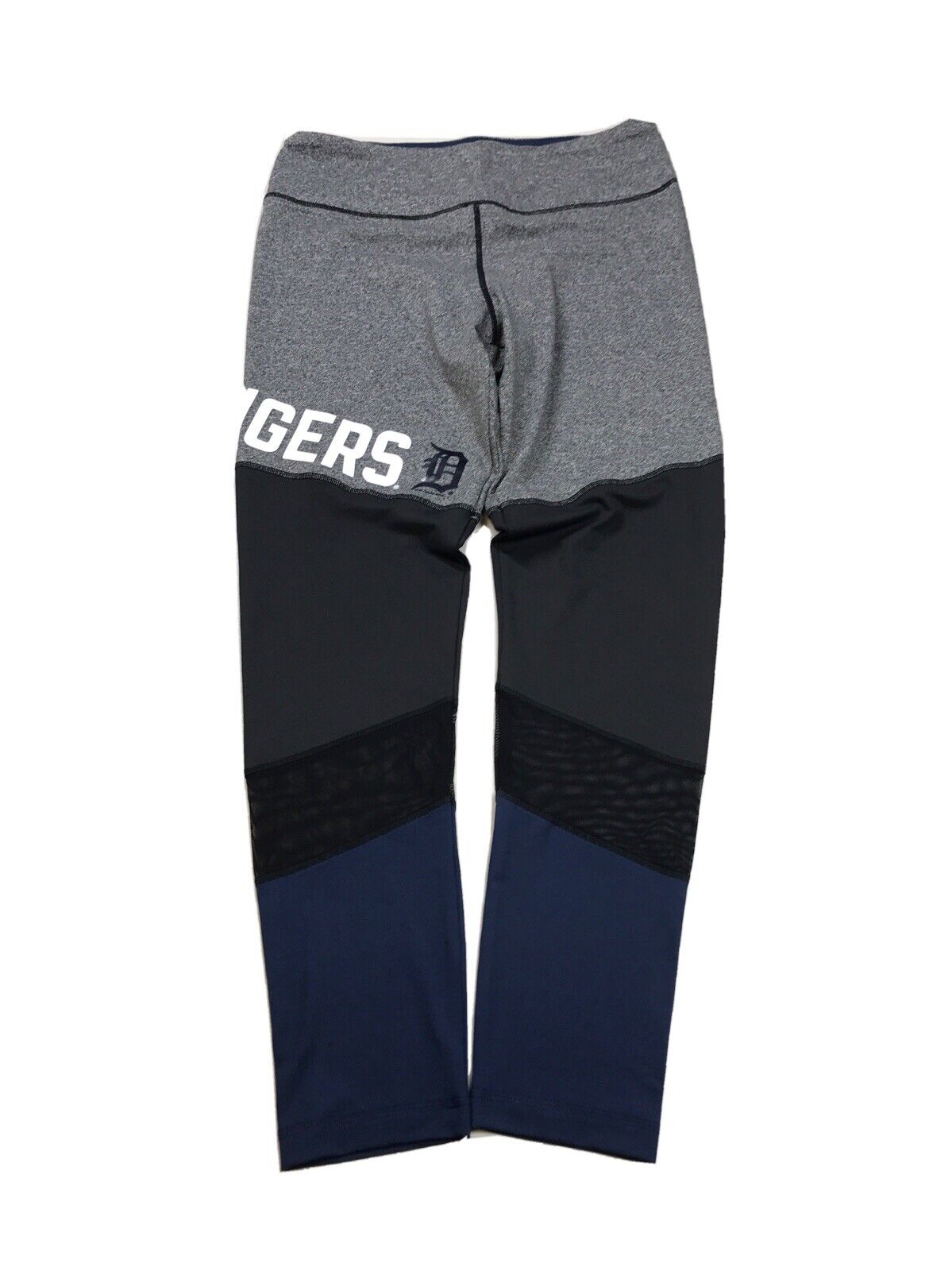 NEW G-III 4her by Carl Banks Womens Gray/Blue Detroit Tigers Leggings - L