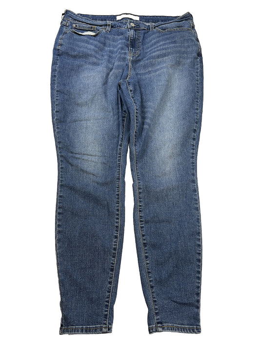 Levis Signature Women's Medium Wash Mid Rise Skinny Denim Jeans - 18