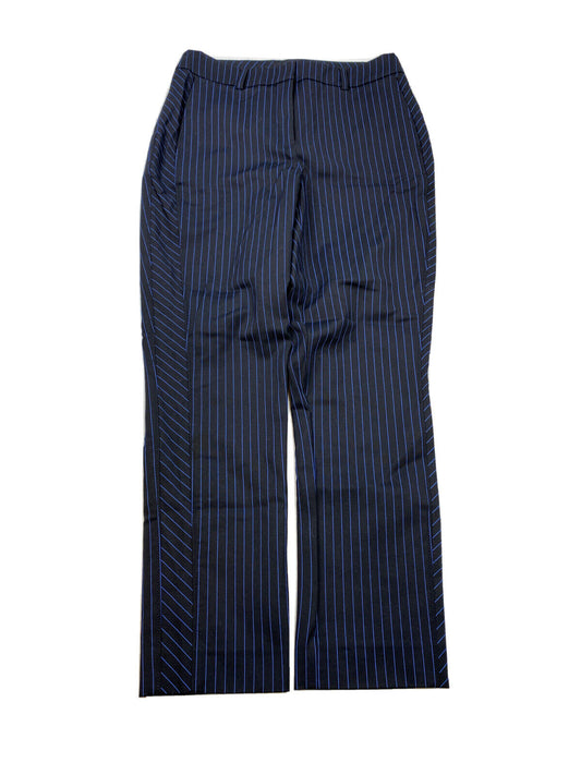 White House Black Market Pantalones de vestir de tobillo delgados para mujer, color negro y azul, 4