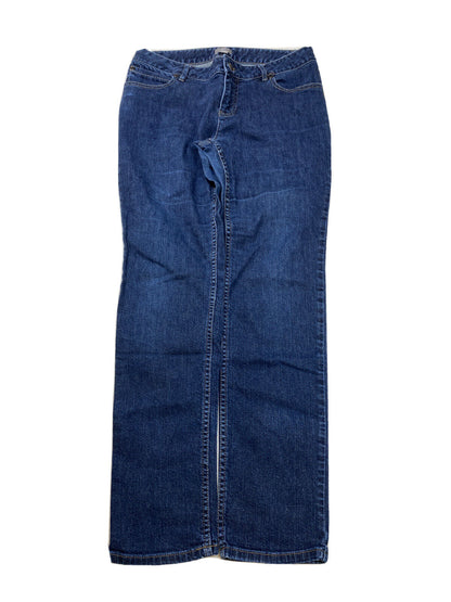 J. Jill Women's Dark Wash Stretch Blue Denim Skinny Jeans - 6