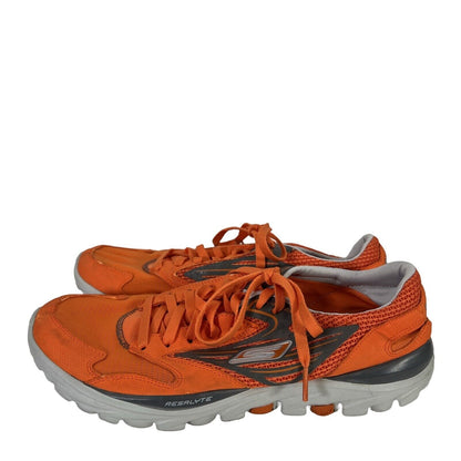 Skechers Zapatillas deportivas para correr con cordones naranjas Go Run para hombre - 9