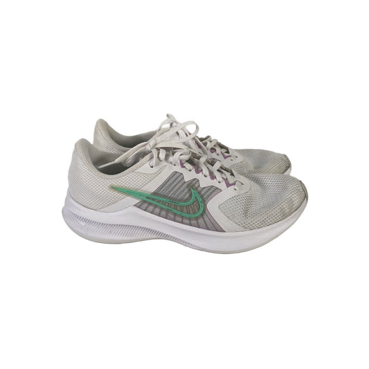 Nike Downshifter 11 Lace Up CW3413, zapatillas para correr para mujer, color blanco, 9