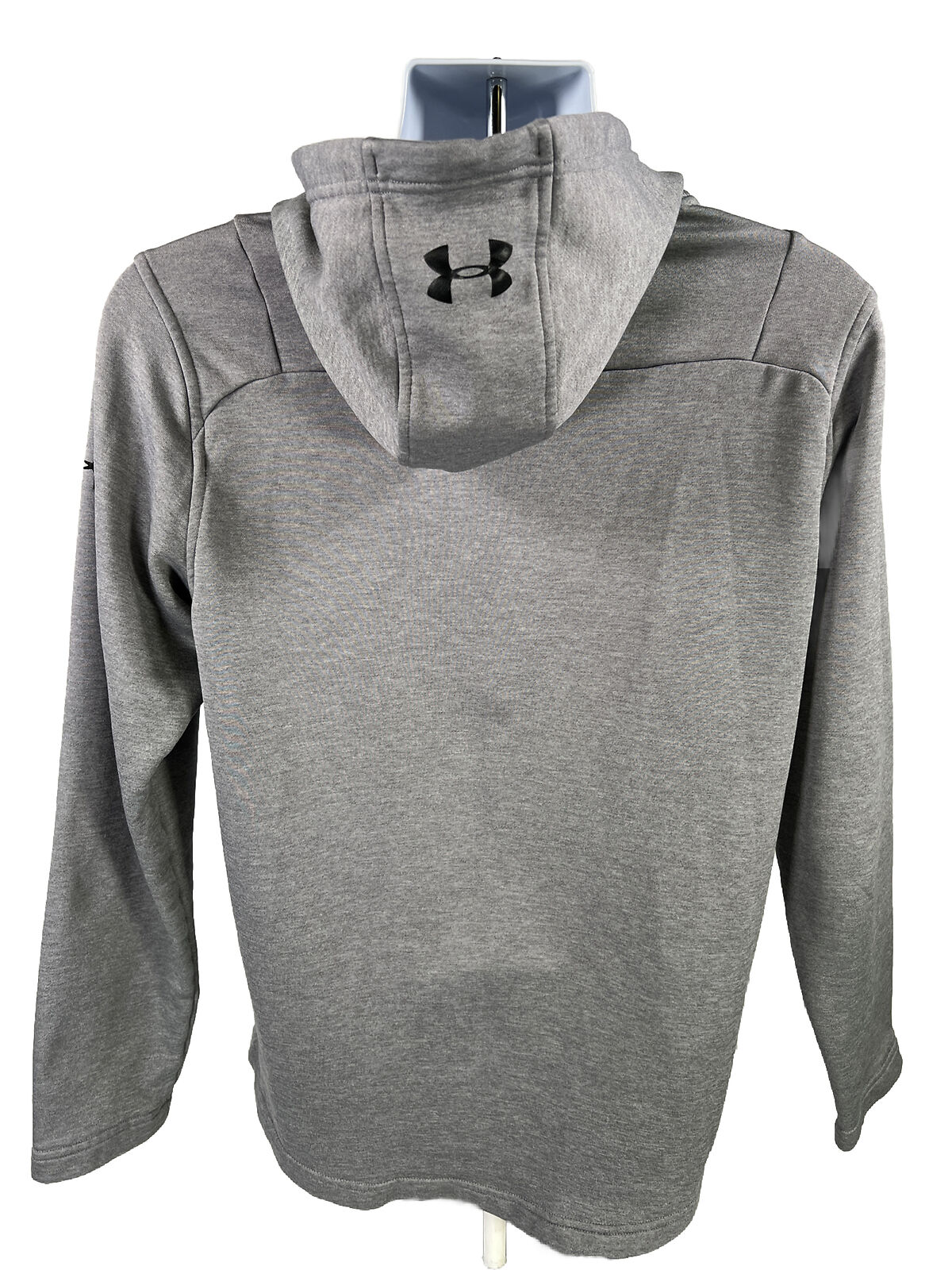 Under Armour Men's Gray MK1 Terry Fitted ColdGear Hoodie - M