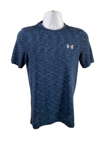 Under Armour Men's Blue HeatGear Fitted Short Sleeve Athletic Shirt - S