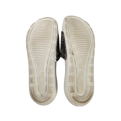 Nike Women's Black Victori One Snake Print CN9676 Slide Sandals - 7