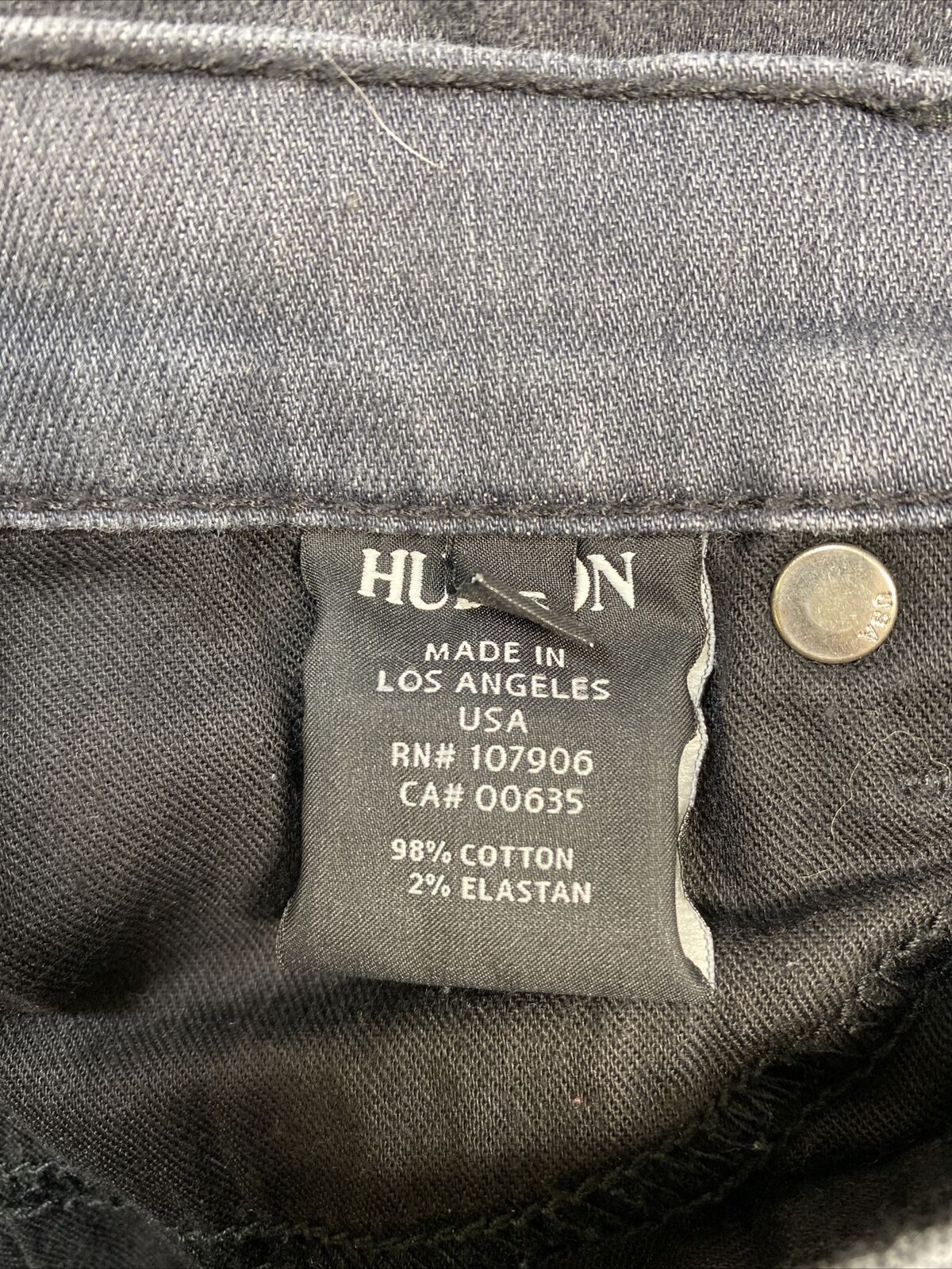 Hudson Women's Gray Nico Super Skinny Midrise Denim Jeans Sz 25