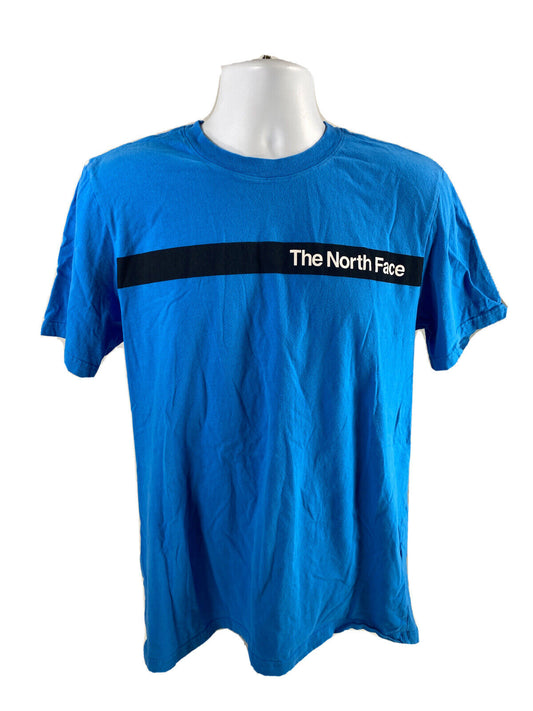 The North Face Camiseta azul de manga corta con cuello redondo para hombre - L