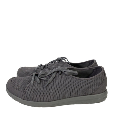 Clarks Cloudsteppers Women's Gray Perforated Lace Up Sneakers - 12M