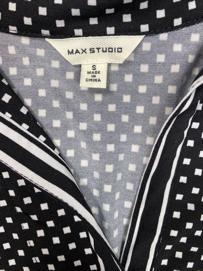 Max Studio Women's Black 3/4 Bell Sleeve Stretch Shift Dress - S