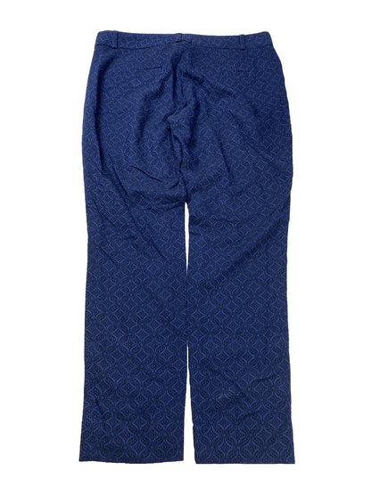 Banana Republic Women's Blue Floral Sloan Ankle Skinny Pants - Petite 2P