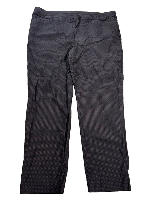 Chico's Pantalones sin cordones metálicos morados para mujer - 3.5/US 18 R