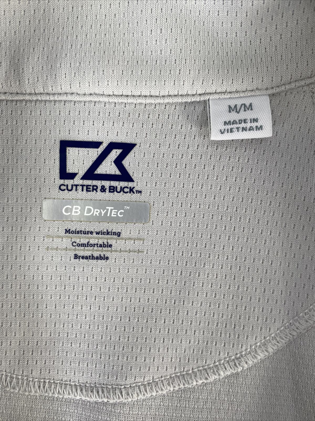 Cutter & Buck Women's Gray "GMC" DryTec Breathable Full Zip Jacket - M