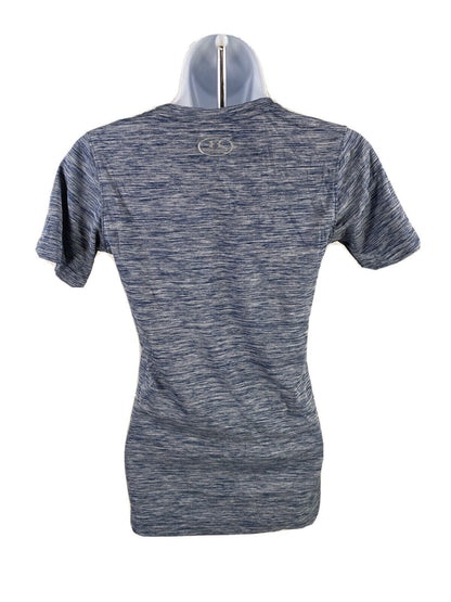 Under Armour Women's Blue Loose Fit Heatgear Athletic T-Shirt - XS