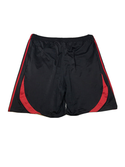 adidas Men's Black/Red Athletic Basketball Shorts - XL