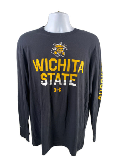 NEW Under Armour Men's Black Wichita State Long Sleeve T-Shirt - L