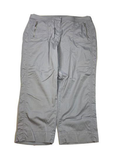 Chico's Zenergy Women's Gray Cropped Lightweight Pants - 2.5/US 14