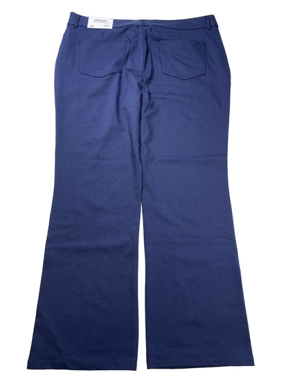 NUEVOS pantalones rectos adelgazantes azul marino de CJ Banks para mujer - Plus 18W