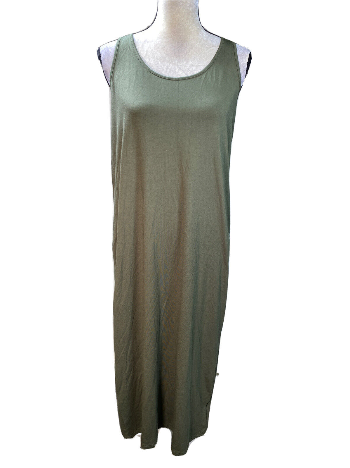 NEW Philosophy Women's Dark Green Sleeveless Stretch Maxi Dress - M