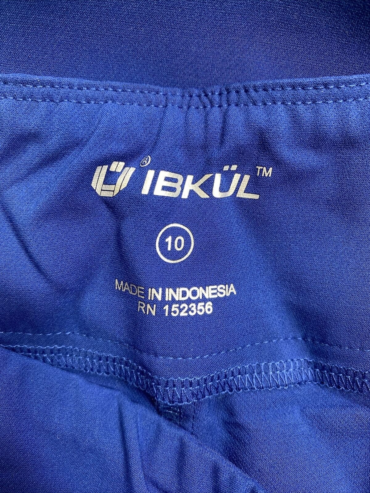 NEW Ibkul Women's Blue 4 Way Stretch Ankle Pants - 10