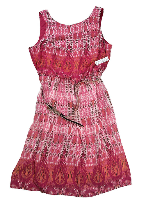 NEW Dressbarn Women's Pink Sleeveless A-Line Midi Dress - 16 Plus