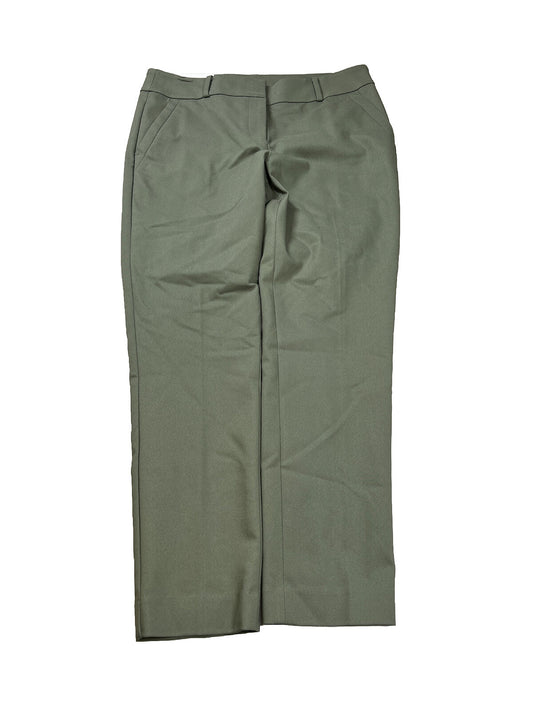 NEW LOFT Pantalones de vestir ajustados al tobillo, modernos, verdes, para mujer - 10