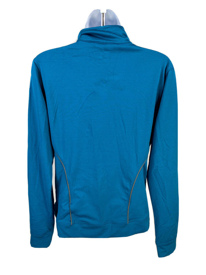 Nike Sportswear Chaqueta deportiva ajustada de manga larga azul para mujer Talla M
