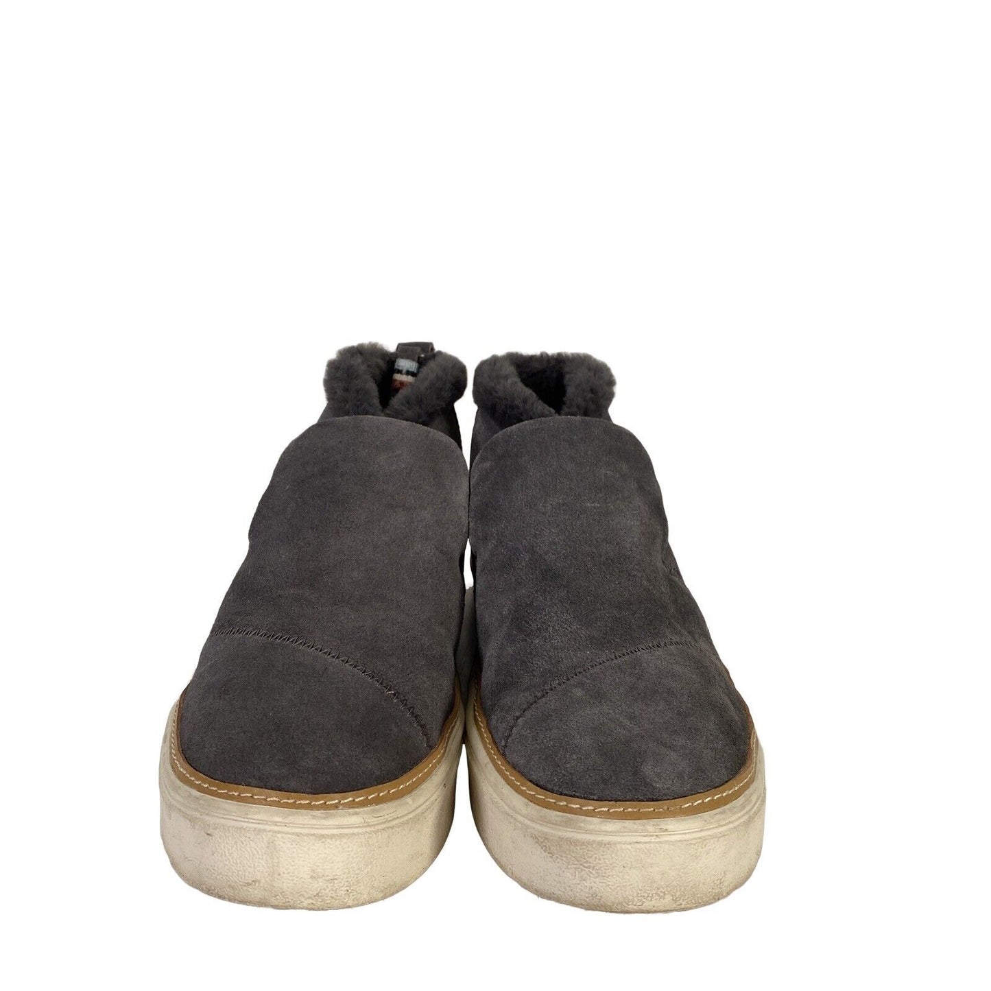 Toms Women's Gray Paxton Suede Slip On Ankle Booties - 8