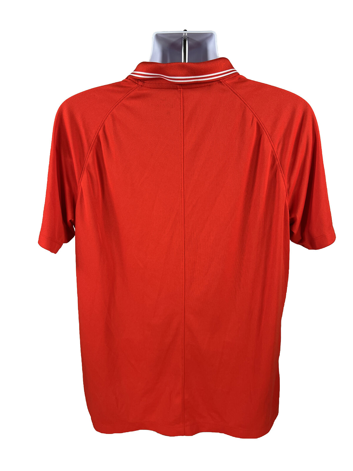 Nike Men's Red Dri-Fit Short Sleeve Golf Polo Shirt - L