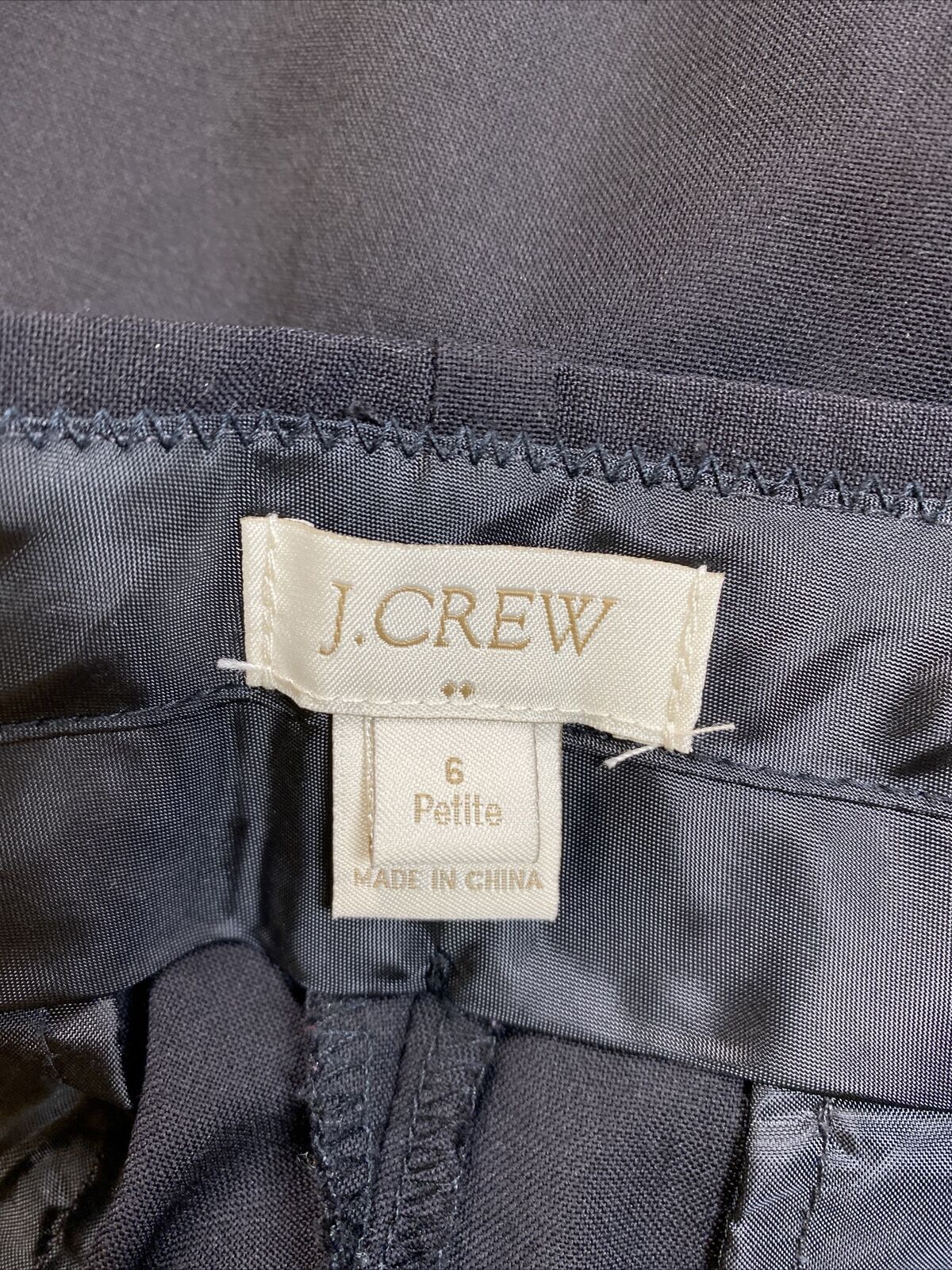 J.Crew Women's Black Wool Bootcut Dress Pants - 6 Petite