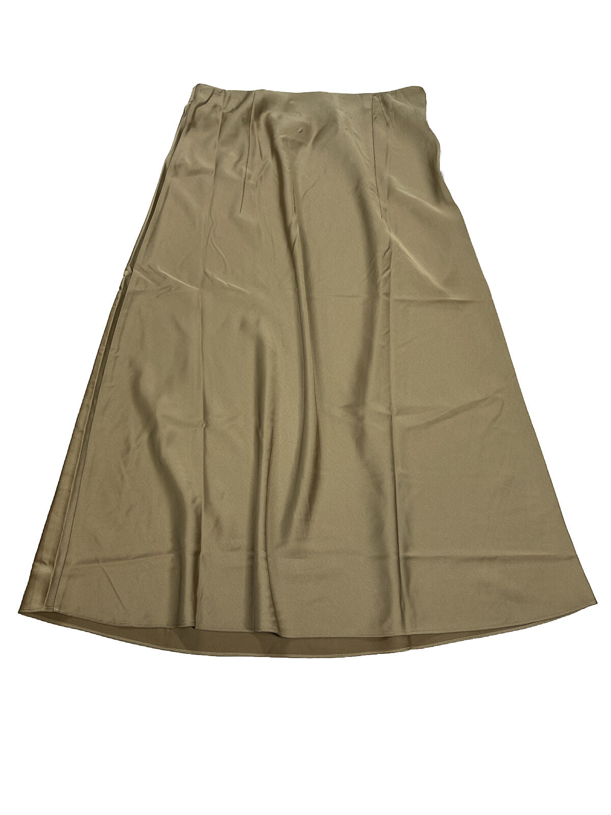 J. Crew Women's Brown Polyester Sateen Long Skirt - XS