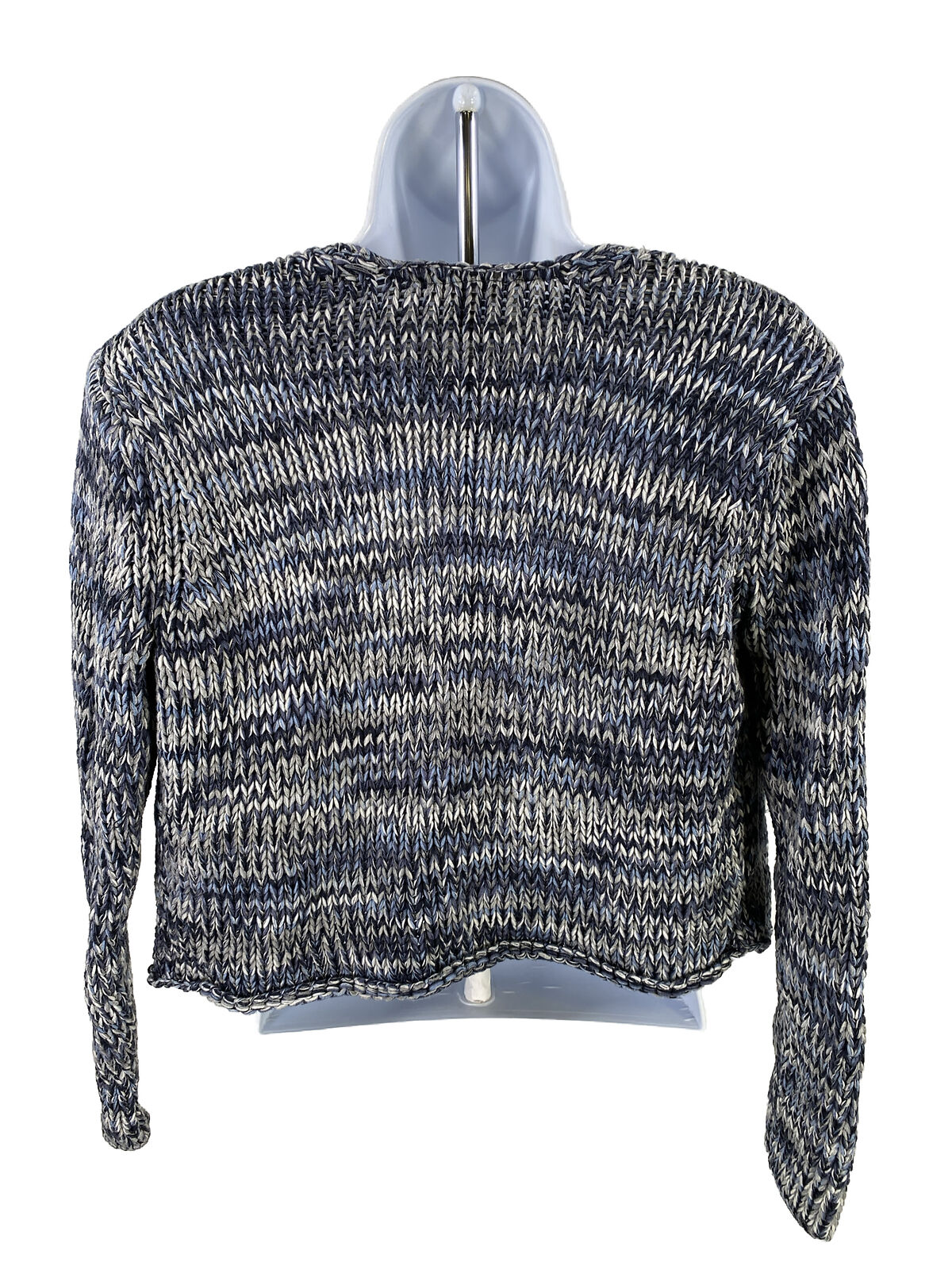 J. Jill Women's Blue Woven Knit Shrug Cardigan Sweater - Petite S
