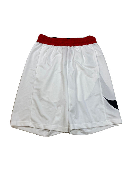 NUEVO Pantalón corto de baloncesto Nike para hombre blanco Big Swoosh HBR CU4327 - S