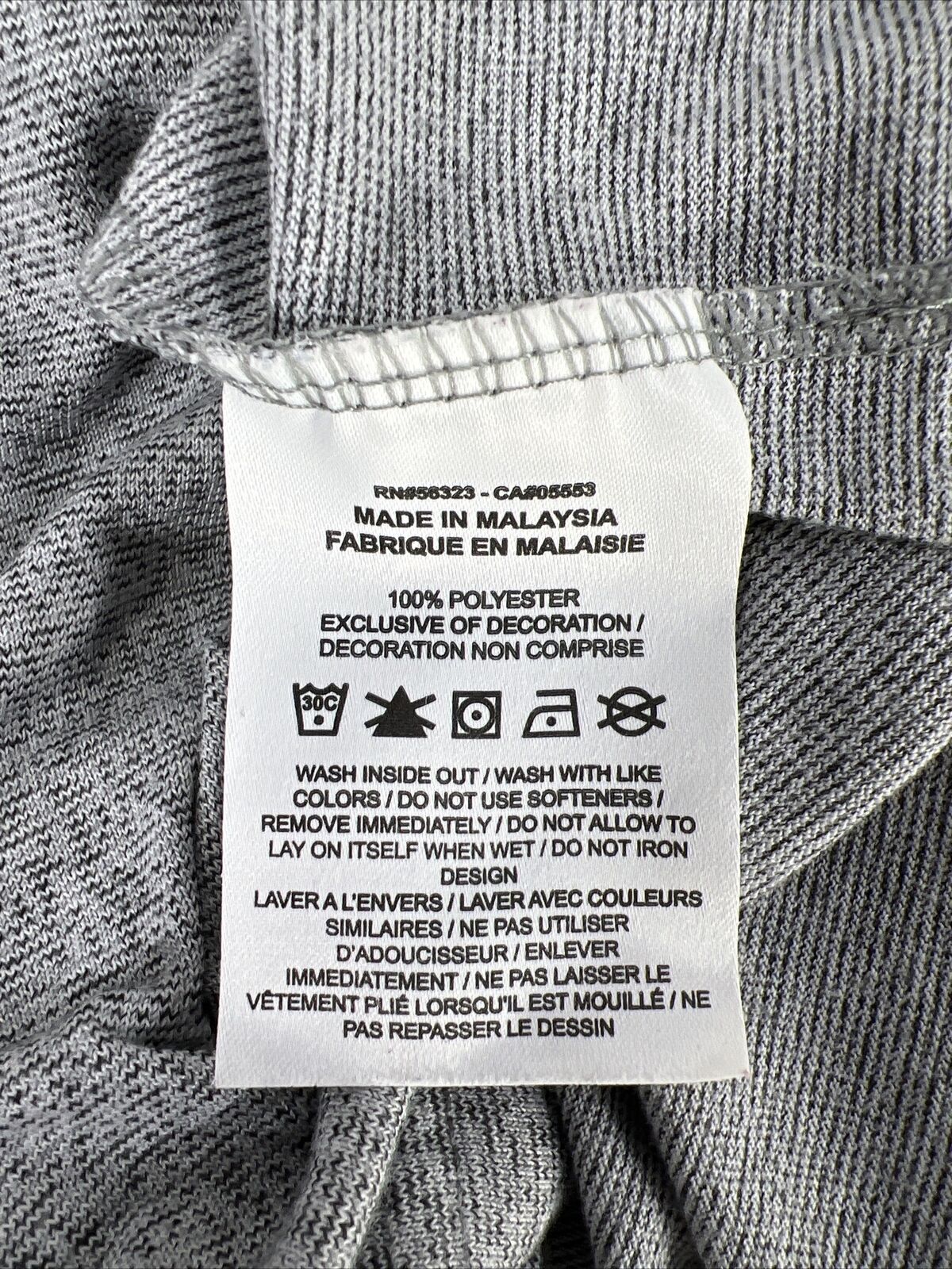 Camiseta gris de manga corta Dri-Fit de la Universidad de Michigan para mujer Nike - L