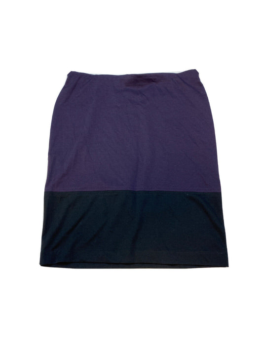 NEW Daisy Fuentes Women's Purple Stretch Straight Skirt Sz M