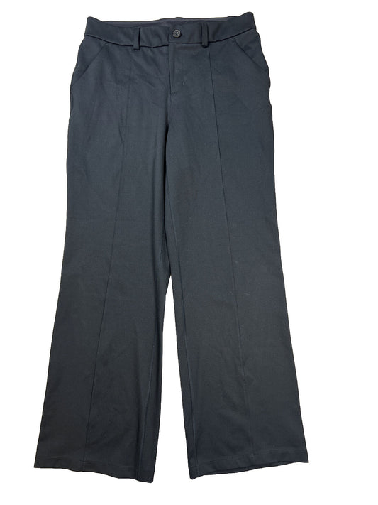 Duluth Trading Pantalones casuales de pierna ancha Ponte negro para mujer - 8
