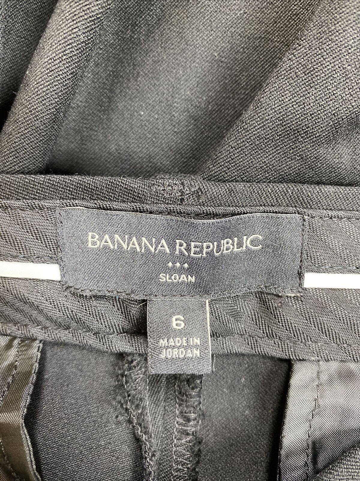 Banana Republic Pantalones de vestir Sloan negros para mujer - 6