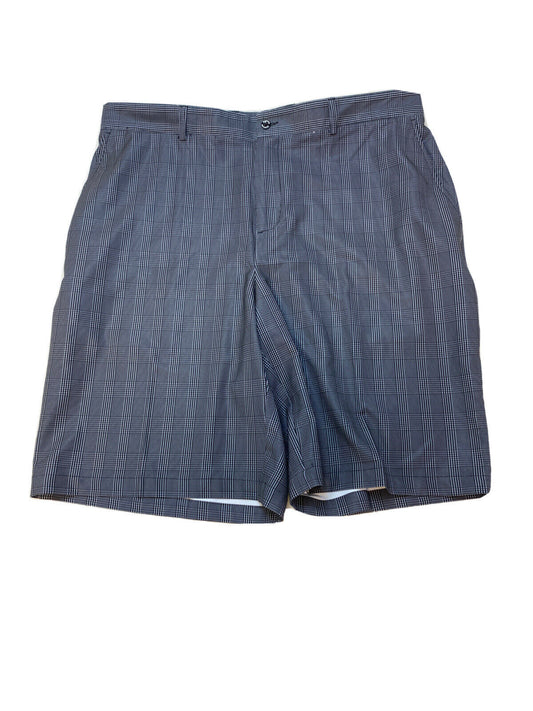 Dunning Men's Gray Plaid Polyester Stretch Golf Shorts Sz 38