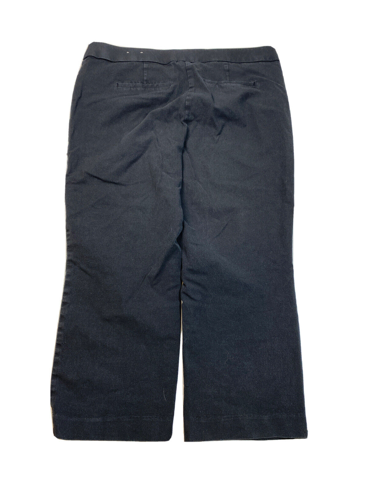 Chico's Women's Black Cotton Stretch Cropped Pants - 1.5/YS 10