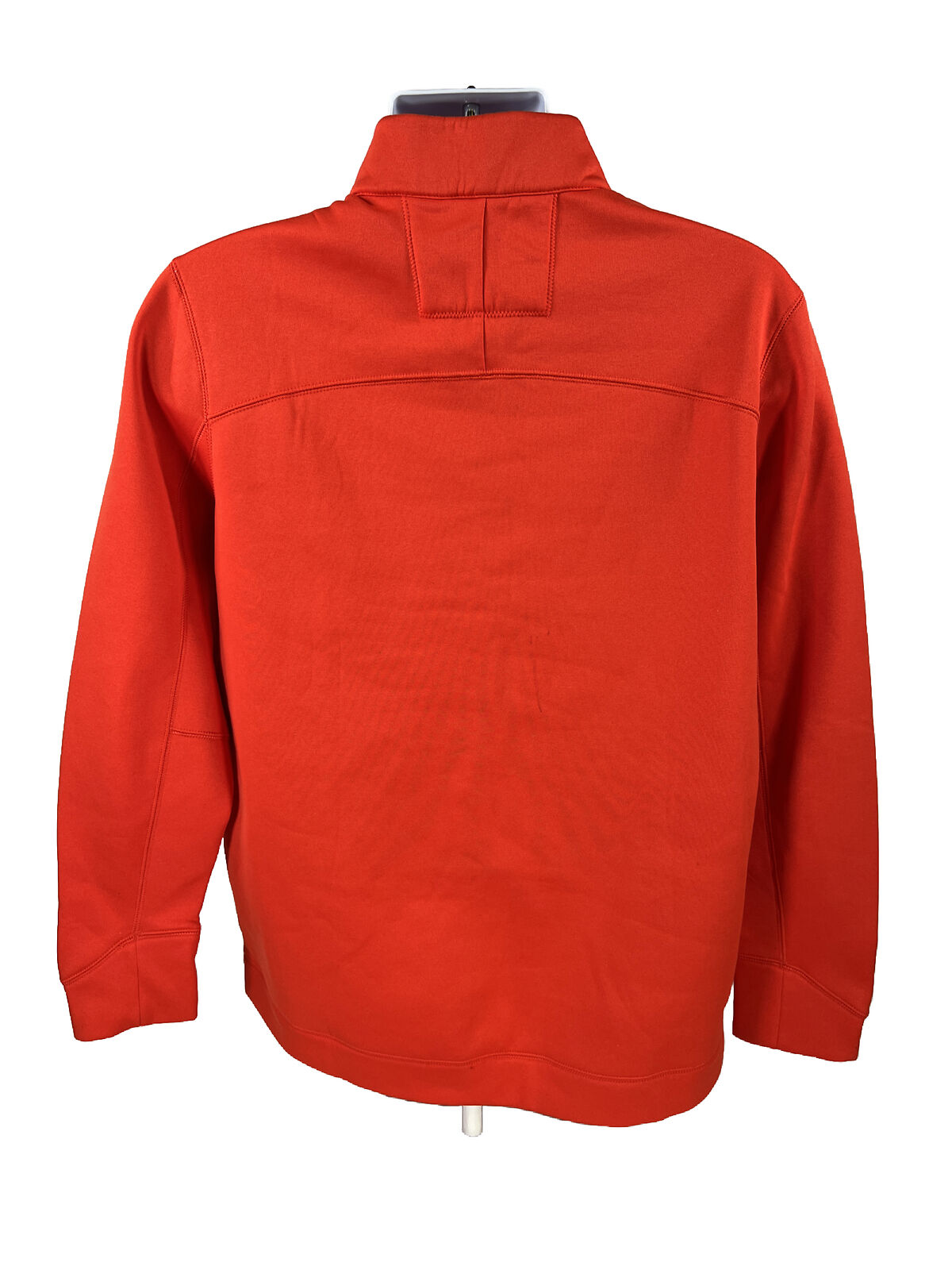 Nike Men's Orange Fleece Lined Golf 1/4 Zip Pullover Sweatshirt - L